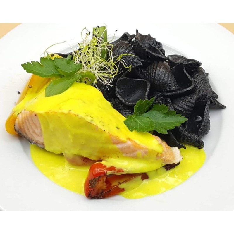 Pavé de Saumon Sauce Safrané